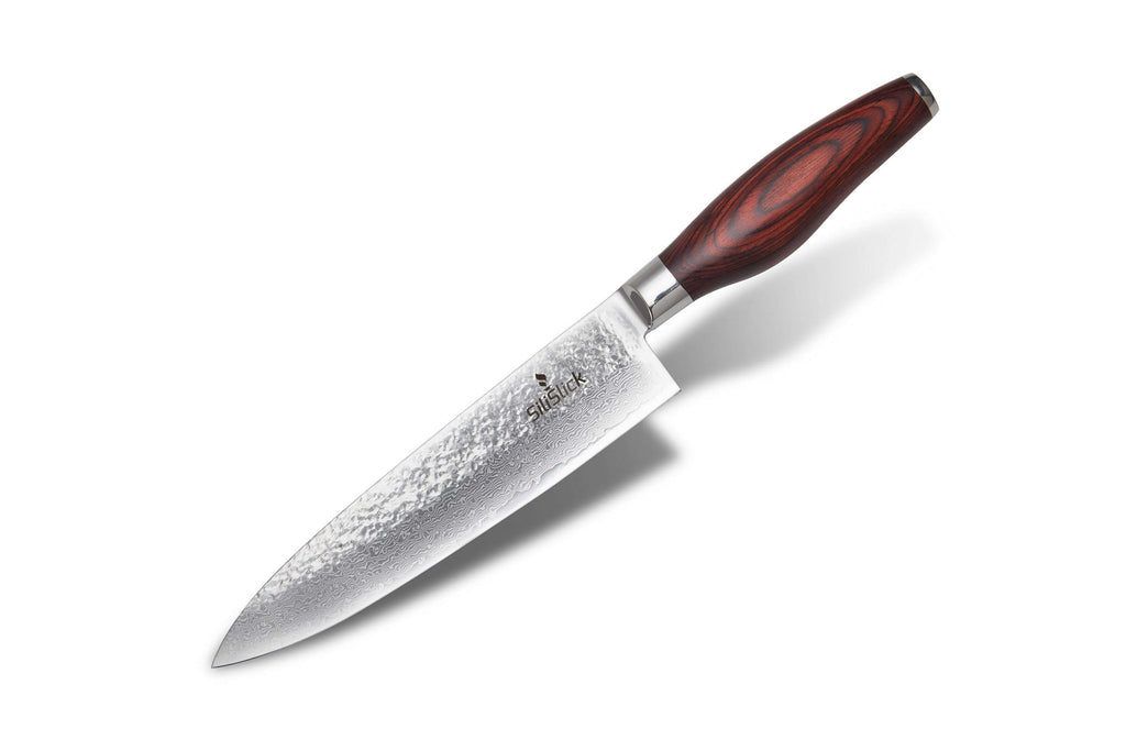 Damascus Steel Knife - Chef Hammered Blade
